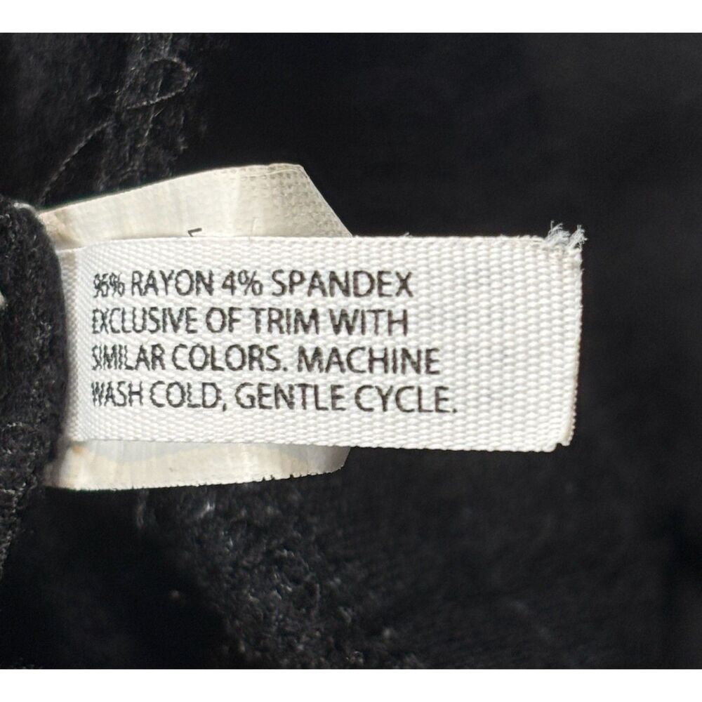 Soma WKND Soft Brushed Terry Jogger Size M Pants Black Pockets Drawstring Casual - Picture 8 of 9